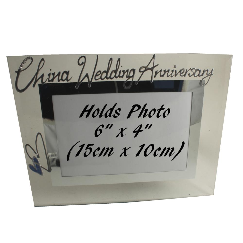 China (20th) Wedding Anniversary Photo: Frame Landscape (Milestone)