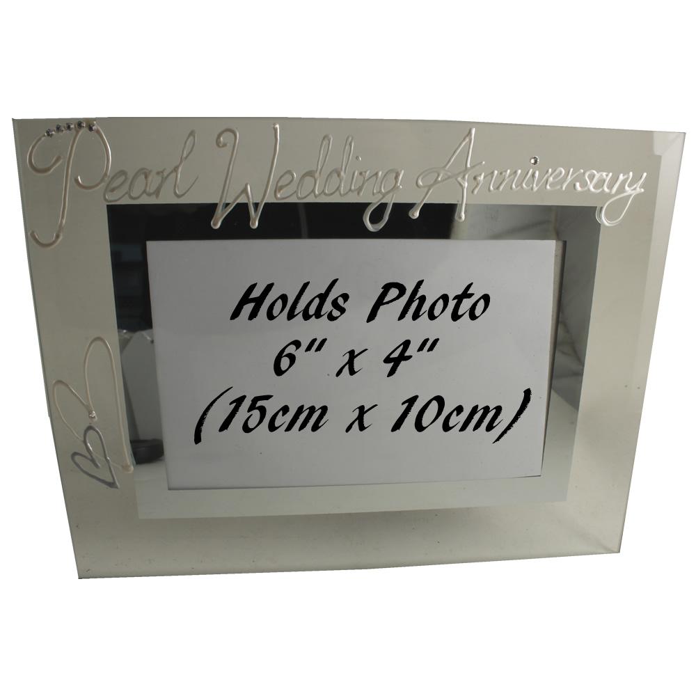 Pearl (30th) Wedding Anniversary Photo: Frame Landscape (Milestone)