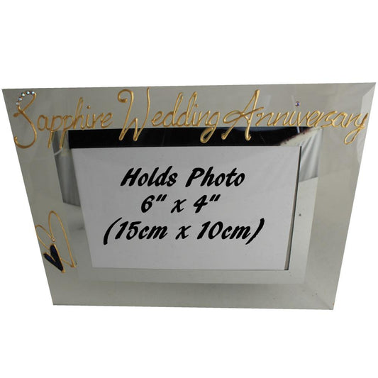 Sapphire (45th) Wedding Anniversary Photo: Frame Landscape (Milestone)