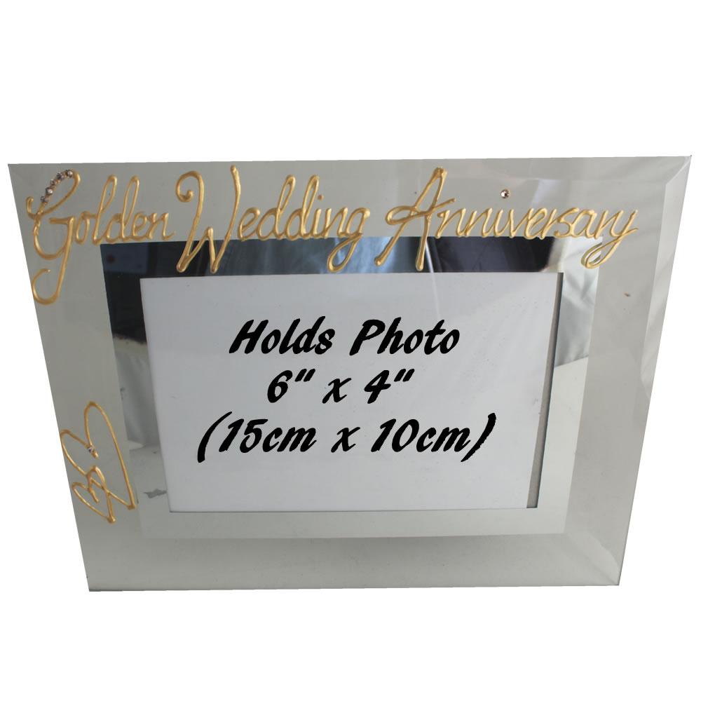 Golden (50th) Wedding Anniversary Photo: Frame Landscape (Milestone)