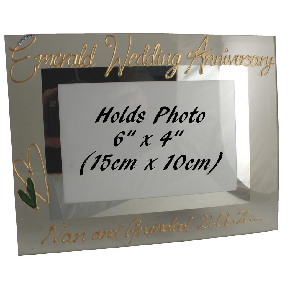 Emerald (55th) Wedding Anniversary Photo: Frame Landscape (Milestone)