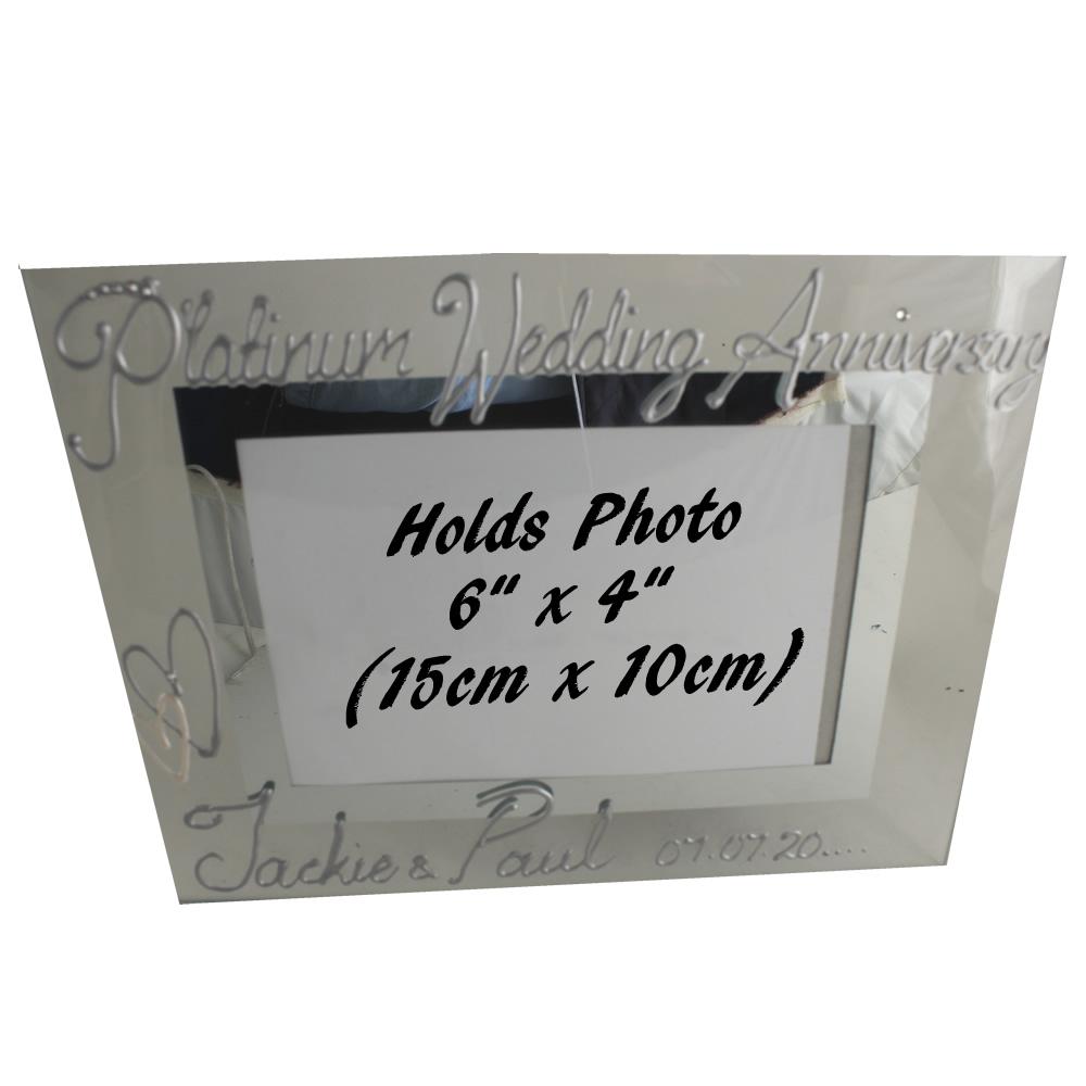 Platinum (70th) Wedding Anniversary Photo: Frame Landscape (Milestone)