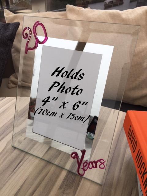 20 Years Wedding Anniversary Gift : Photo Frame Port (Crystalled)