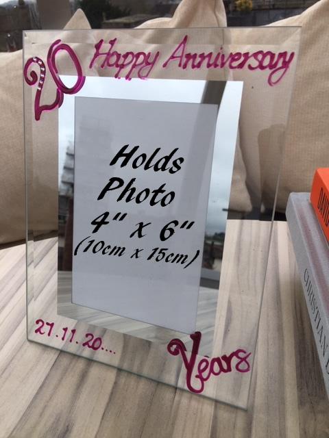20 Years Wedding Anniversary Gift : Photo Frame Port (Crystalled)