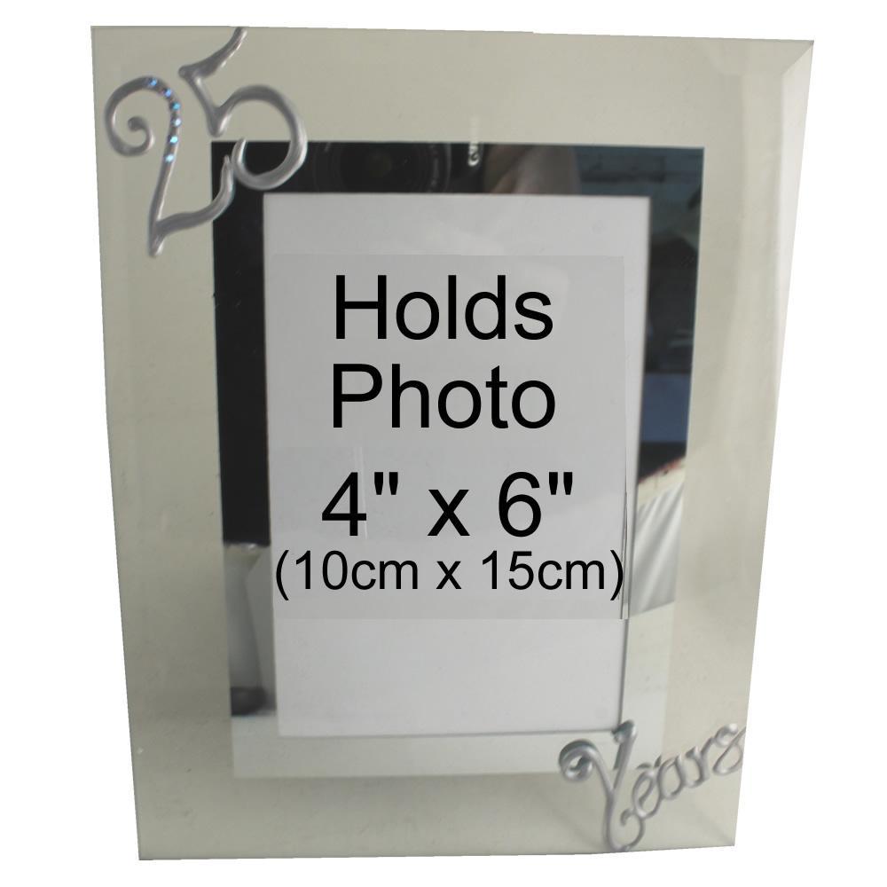 25 Years Wedding Anniversary Photo Frame Port (Crystalled)