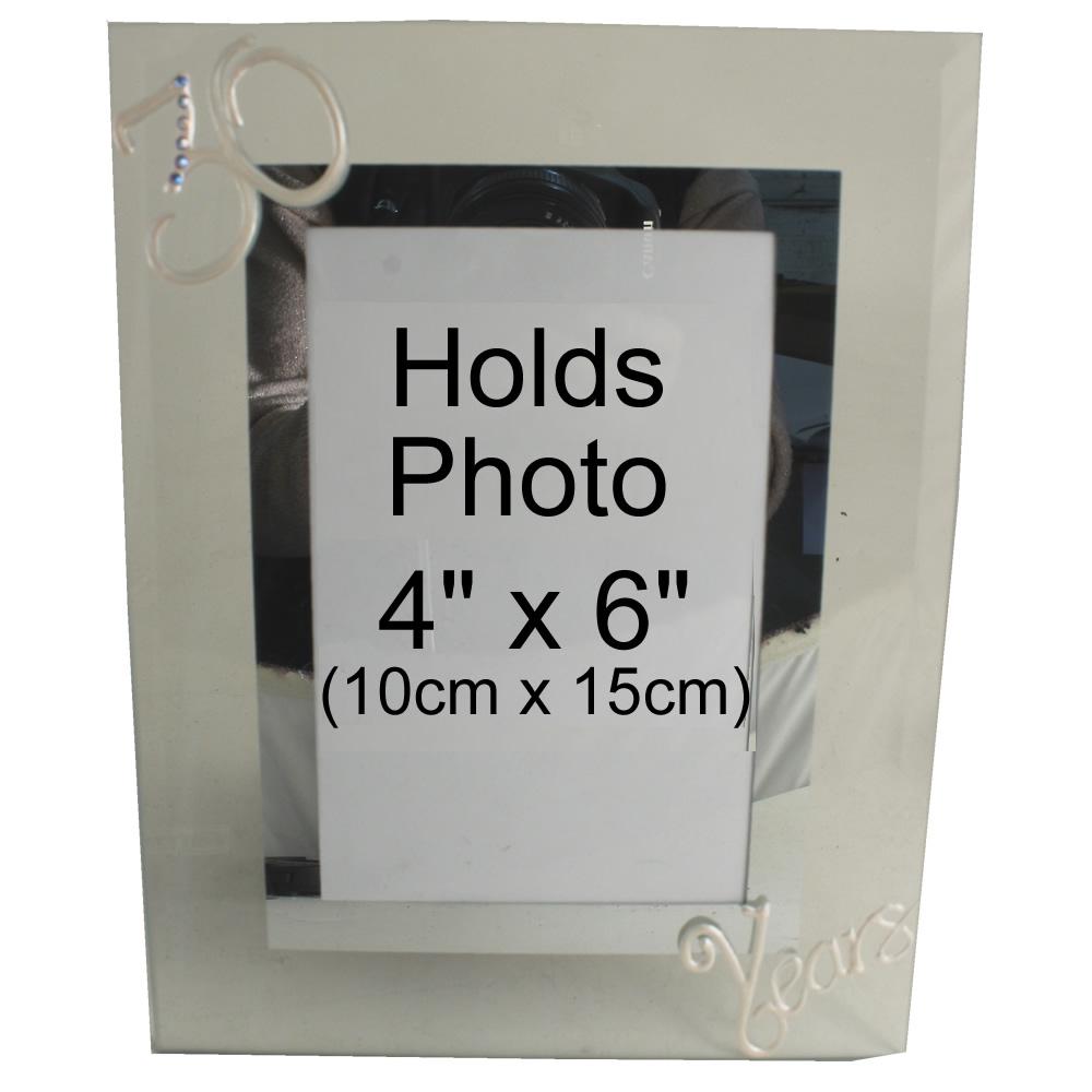 30 Years Wedding Anniversary Photo Frame Port (Crystalled)