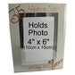 Personalised 35 Years Wedding Anniversary photo/picture frame Port (Crystalled)