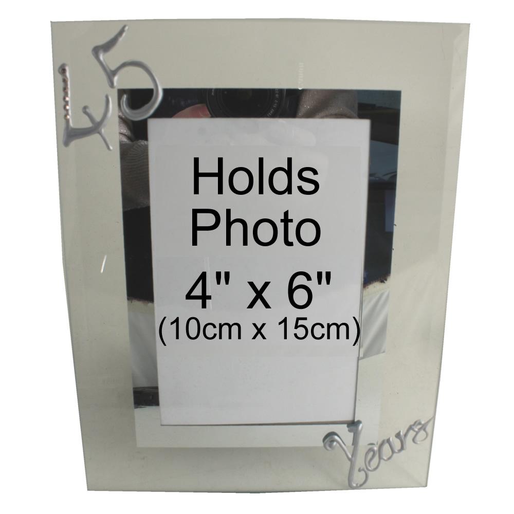 45 Years Wedding Anniversary photo/picture frame Port (Crystalled)