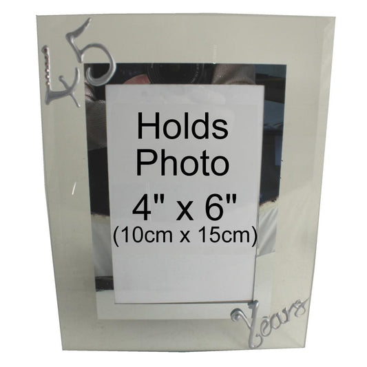 45 Years Wedding Anniversary photo/picture frame Port (Crystalled)