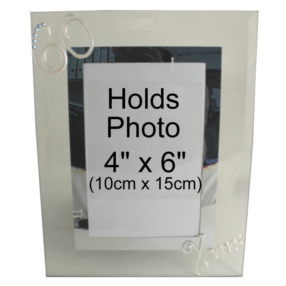 60 Years Wedding Anniversary photo/picture frame Port (Crystalled)