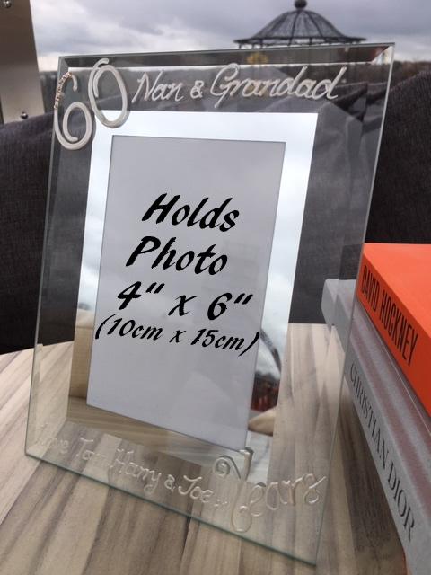 60 Years Wedding Anniversary Gift : Photo Frame Port (Crystalled)