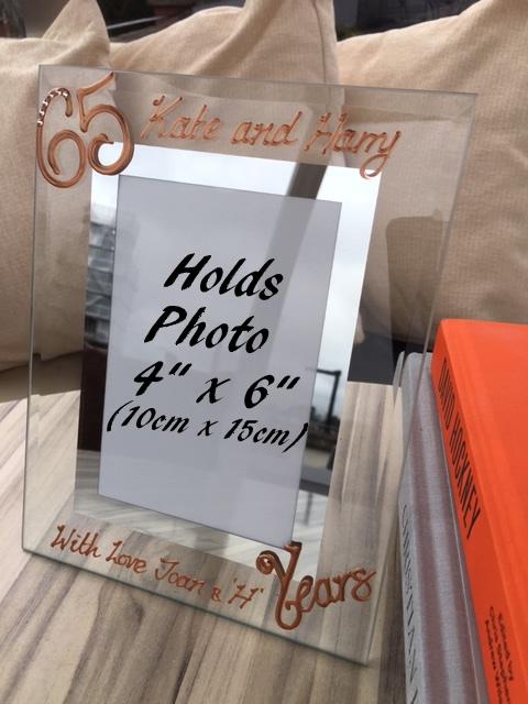 65 Years Wedding Anniversary Gift : Photo Frame Port (Crystalled)