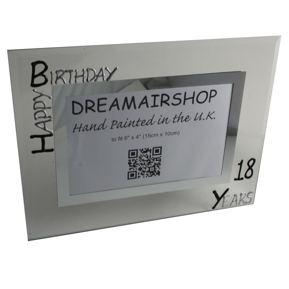 18th Birthday Photo Frame Land Blk/Sil