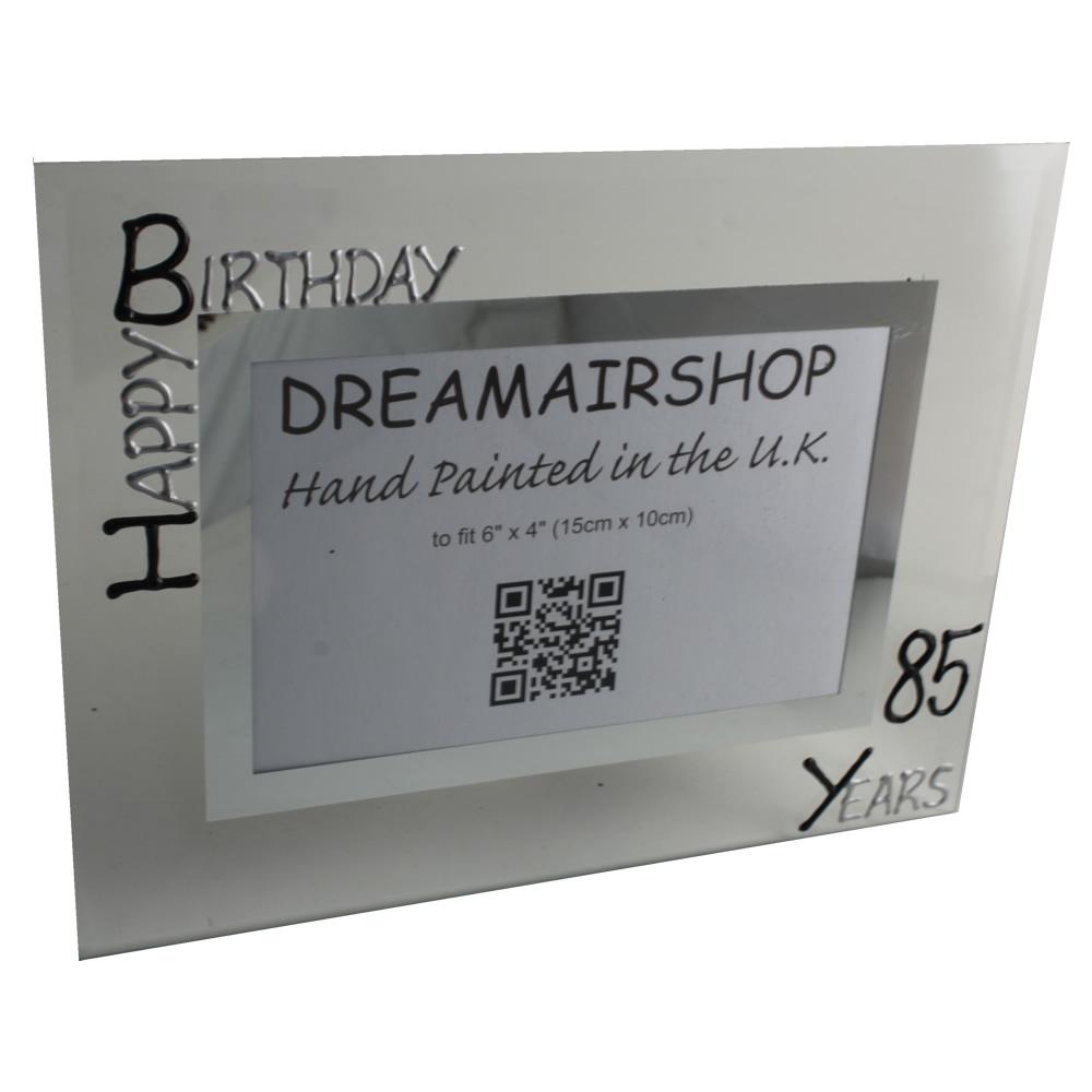85th Birthday Photo Frame Land Blk/Sil