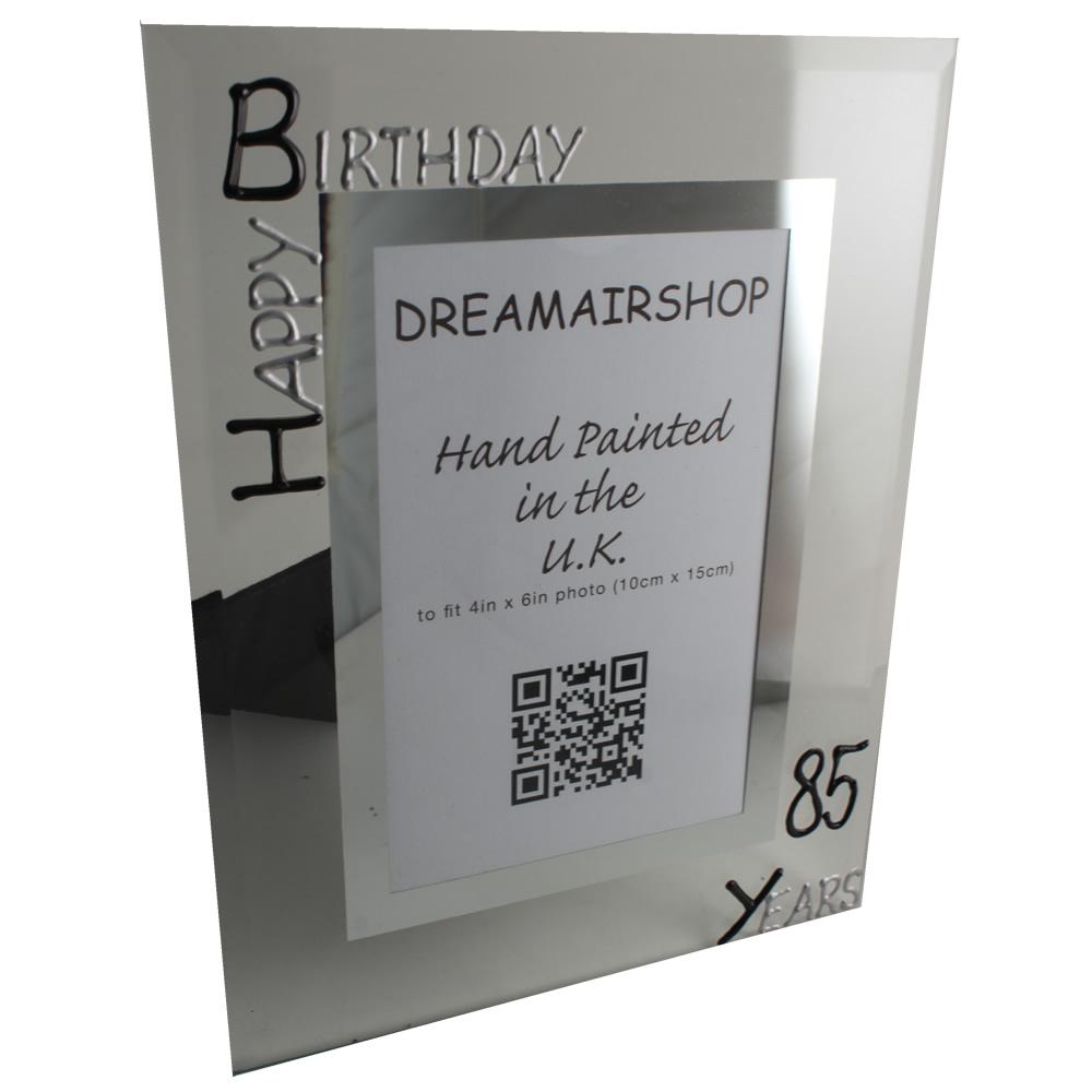 85th Birthday Photo Frame Port Blk/Sil