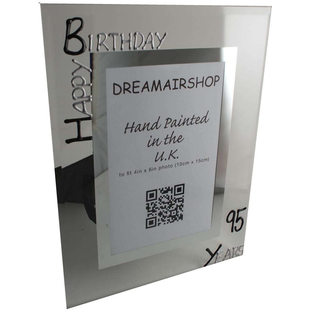 95th Birthday Photo Frame Port Blk/Sil