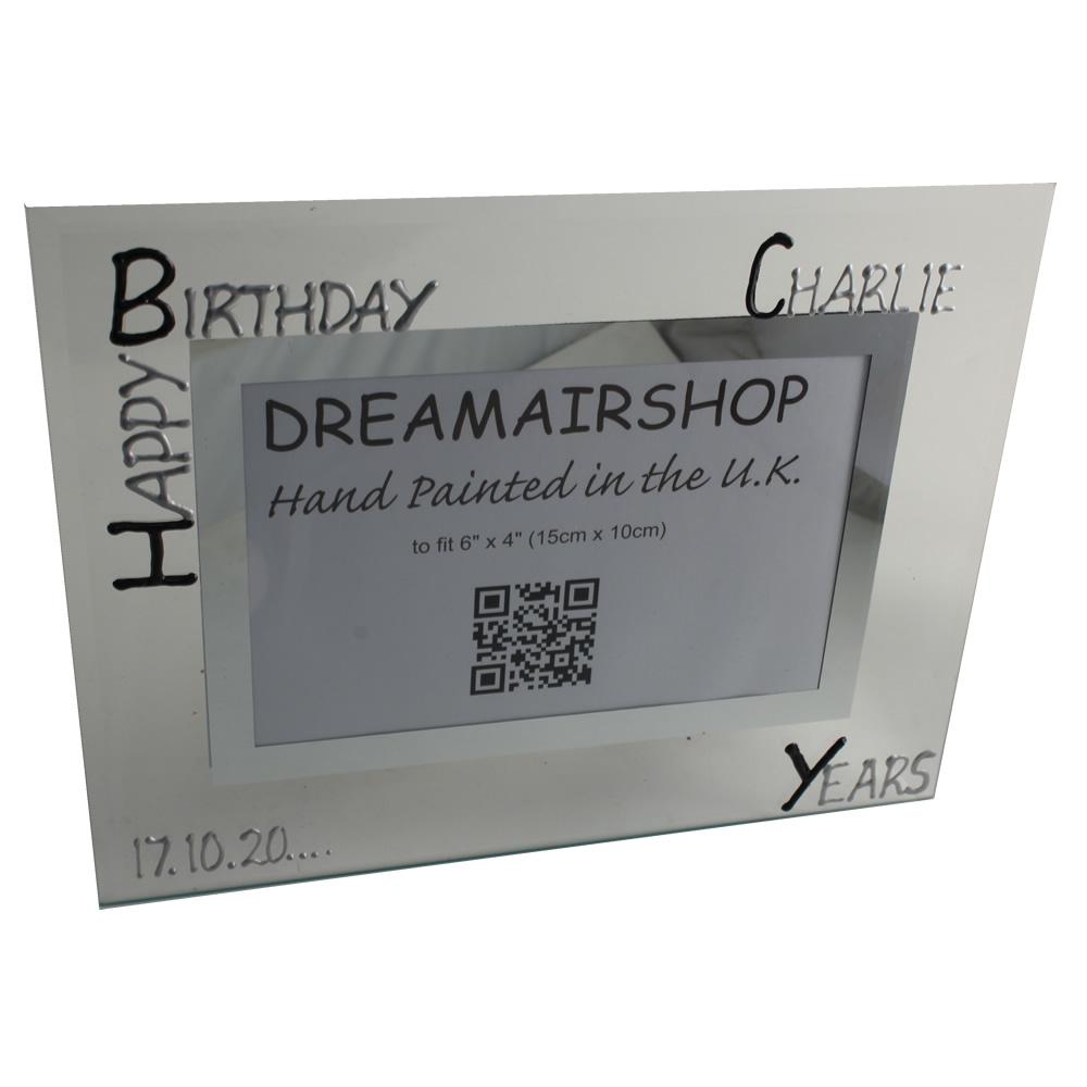 Personalised Birthday Land Blk/Sil