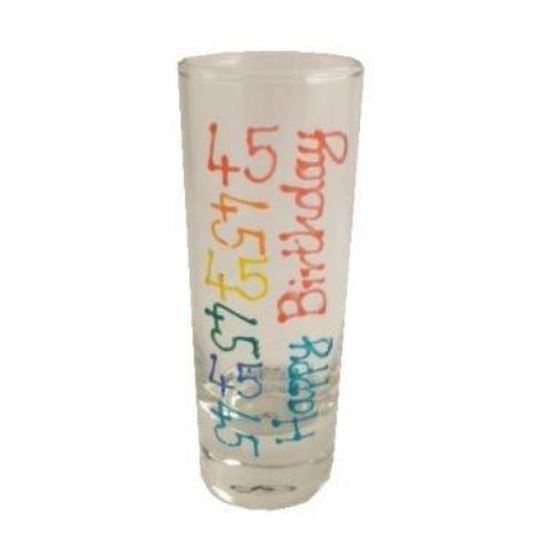 45th Birthday Gift Shot Glass 