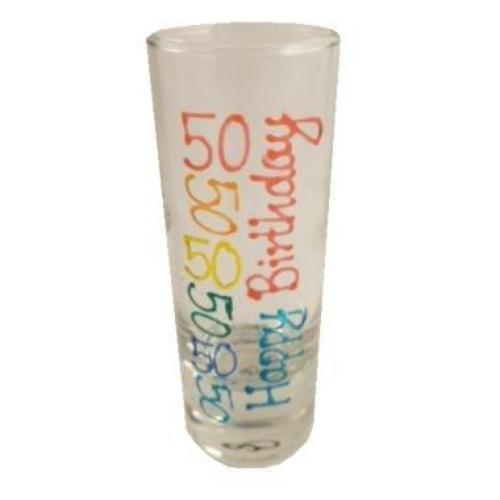 50th Birthday Gift Shot Glass 