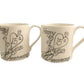 15th Wedding Anniversary Mugs Flower