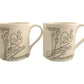 25th Wedding Anniversary Mugs Flower