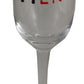 The Hen Champagne Glass (Blk/Red)