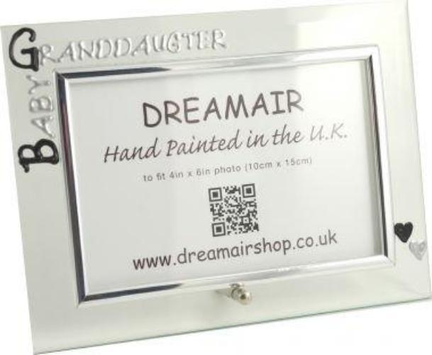 Baby Granddaughter Photo Frame Land (Blk/Sil)