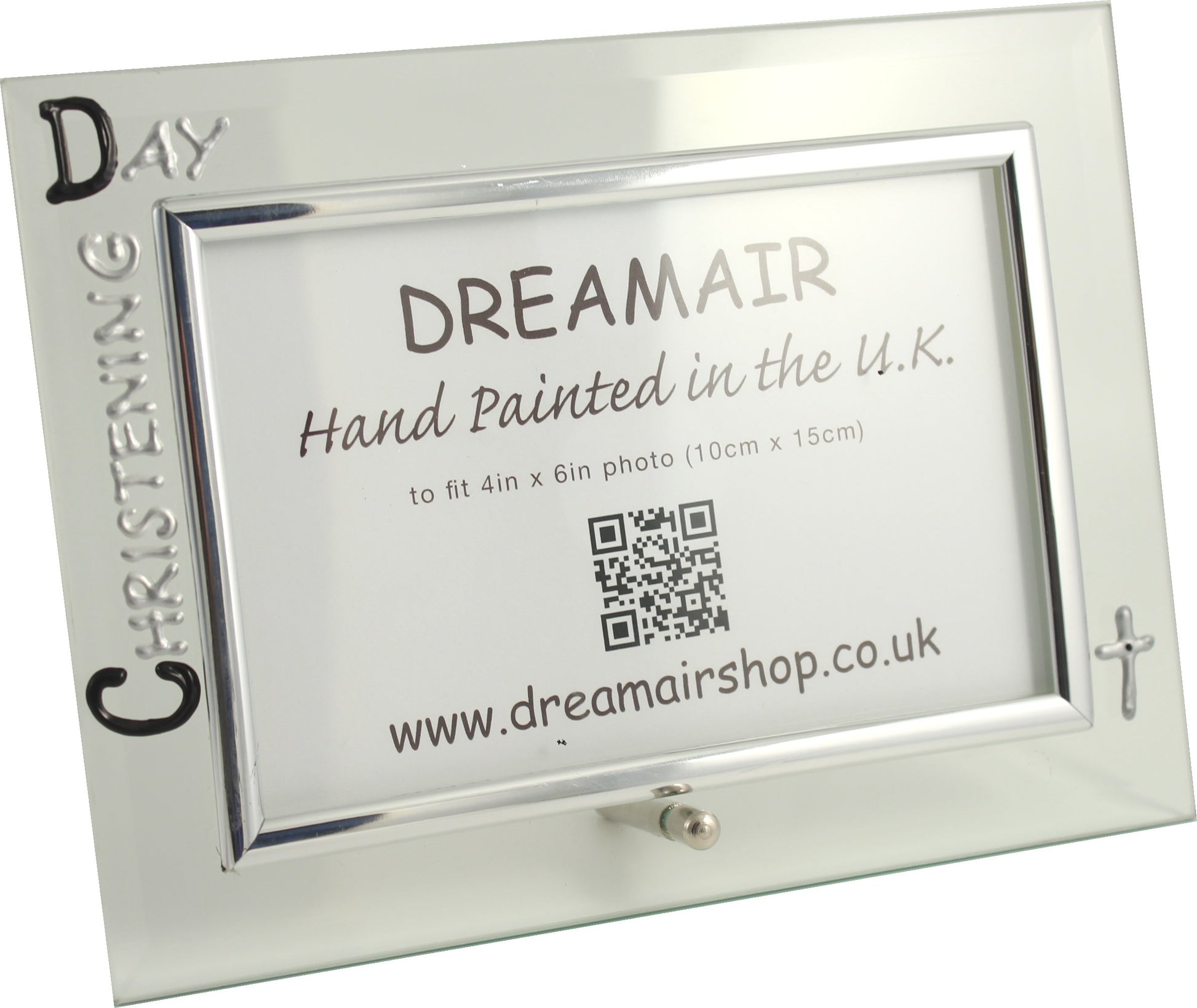 Christening Day Photo Frame Land (Blk/Sil)
