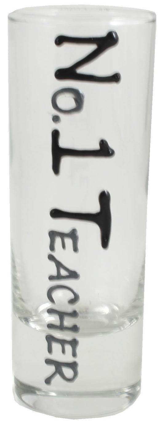 Teacher Shot Glass (Blk/Sil)