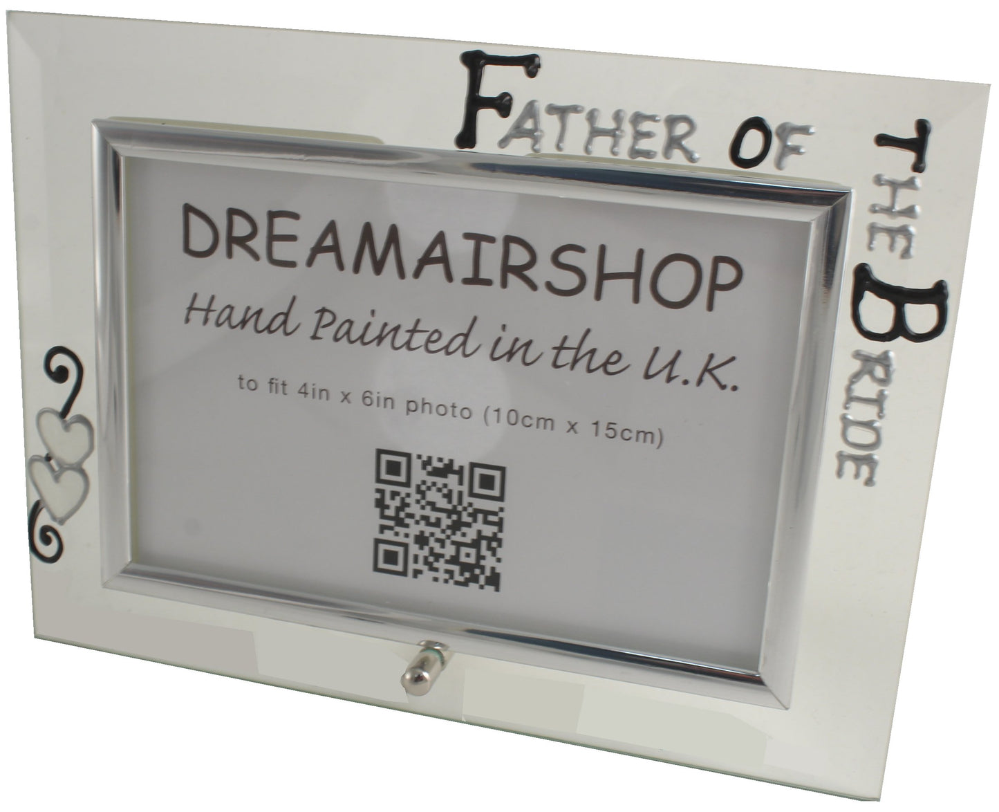 Father of the Bride Photo Frame (Blk/Sil)