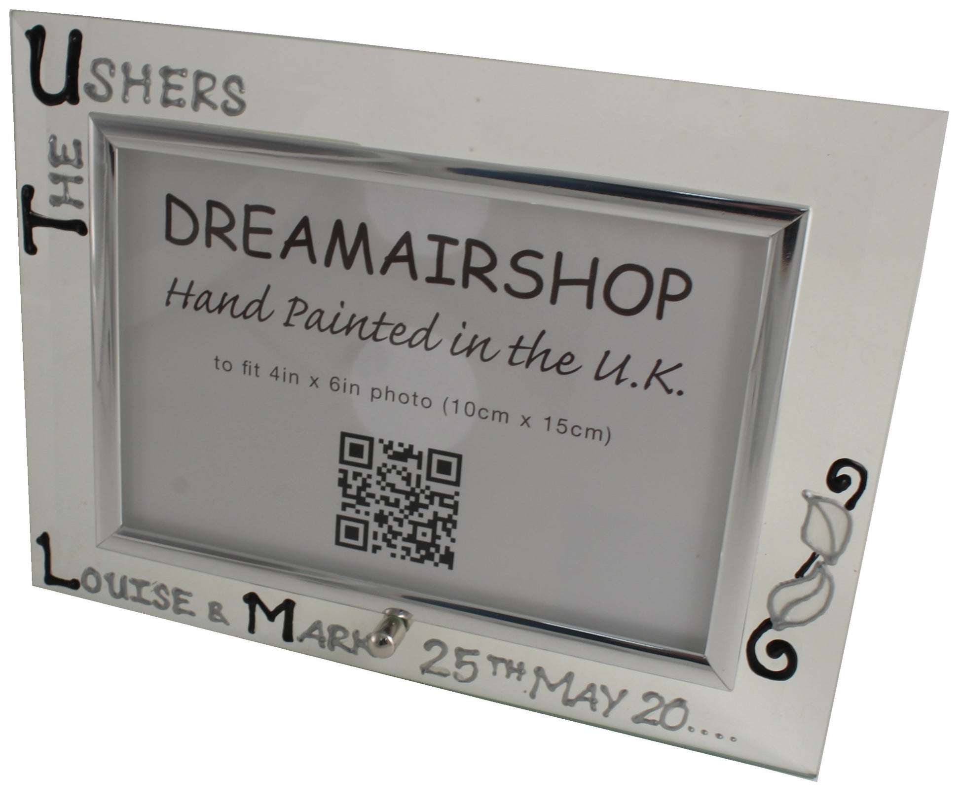 Personalised The Ushers Land Blk/Sil
