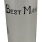 Best Man Pint Glass (Blk/Sil)