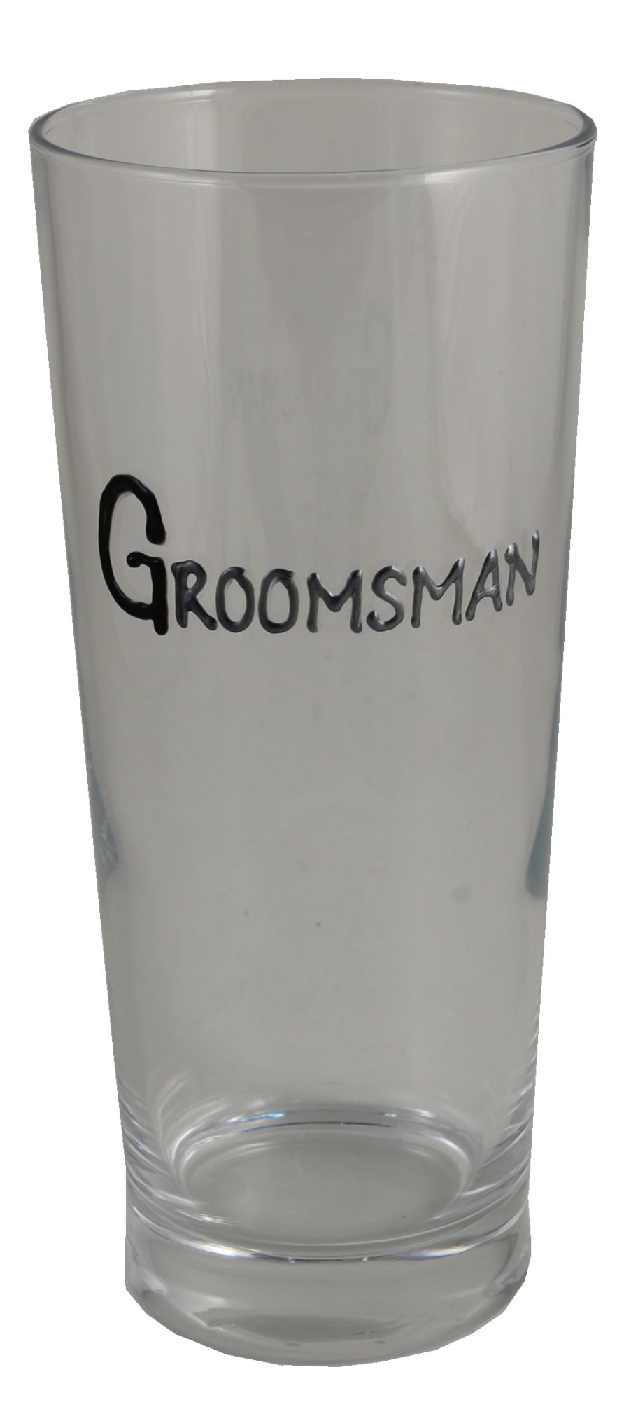 Groomsman Pint Glass (Blk/Sil)