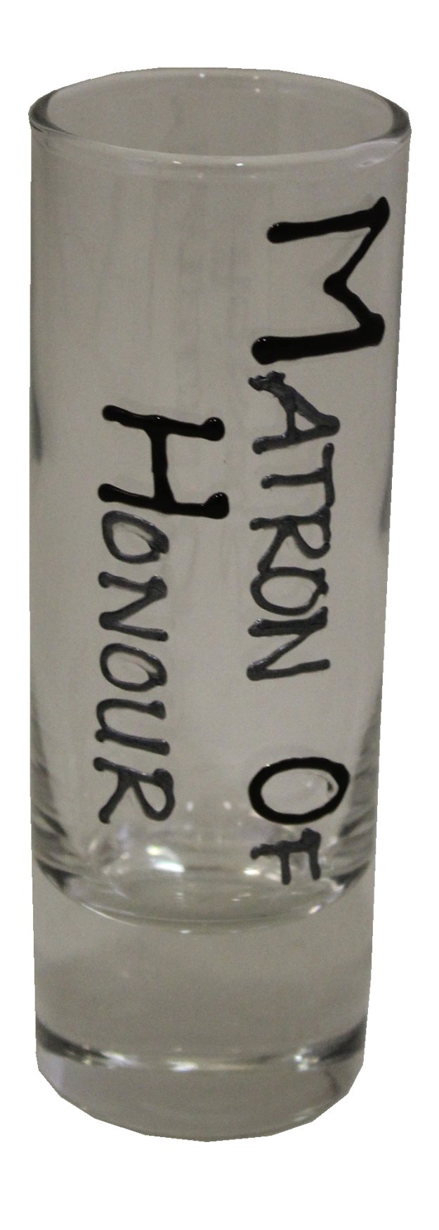 Matron of Honour Shot Glass (Blk/Sil)