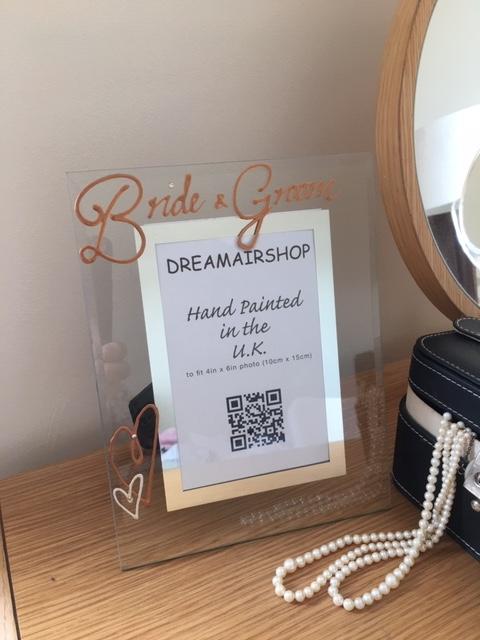 Bride and Groom Photo Frame Copper