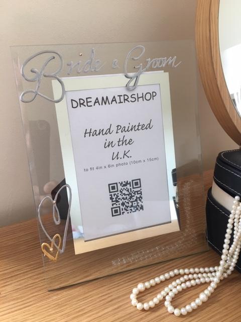 Bride and Groom Photo Frame Silver