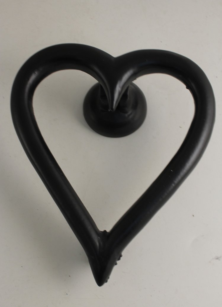 Heart Door Knocker Black (Second)