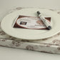 21st Birthday Gift Signature Plate: Round (Brush)