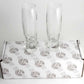 Personalised Gift Engagement Champagne Flute: X2 Pearl with Crystals