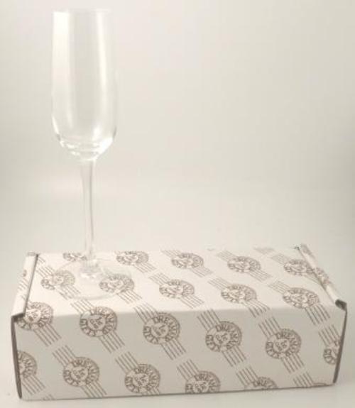 Flamingo Gift Champagne Flute Glass: with Crystals