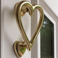 Heart Door Knocker Brass SECONDS