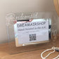 Bridesmaid Design Gift Photo Frame: Land (Pearl) with Crystals