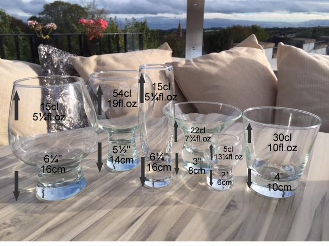 50th Birthday Gin and Tonic: Glass with Crystals (Copper)