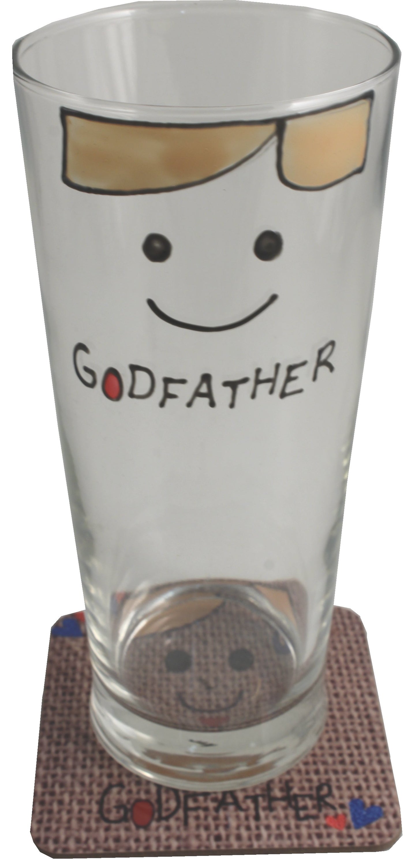 Godfather Pint Glass & Coaster (Cami)