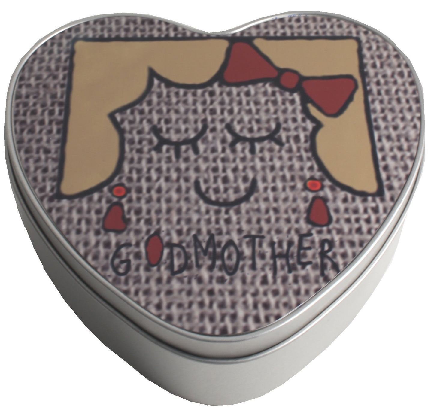 Godmother Gift Heart Shaped Tin: