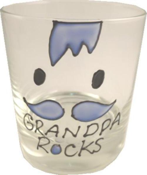 Grandpa Gift Rocks Whisky Glass: