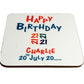 Personalised 21st Birthday Coaster Brights