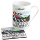 Personalised Cycling Mug & Coaster: Gift Set 