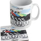 Personalised Cycling Ceramic Printed Mug & Coaster