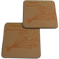 1st Wedding Anniversary Coasters Flower